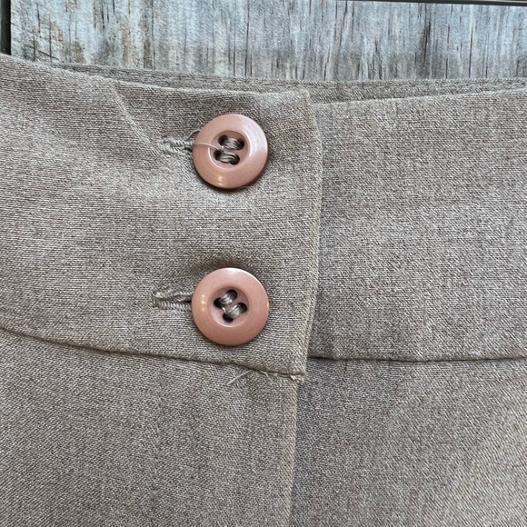 AB STUDIO Townsend Lined Taupe Slight Flare Work Pants size 2 NWT - Picture 4 of 10